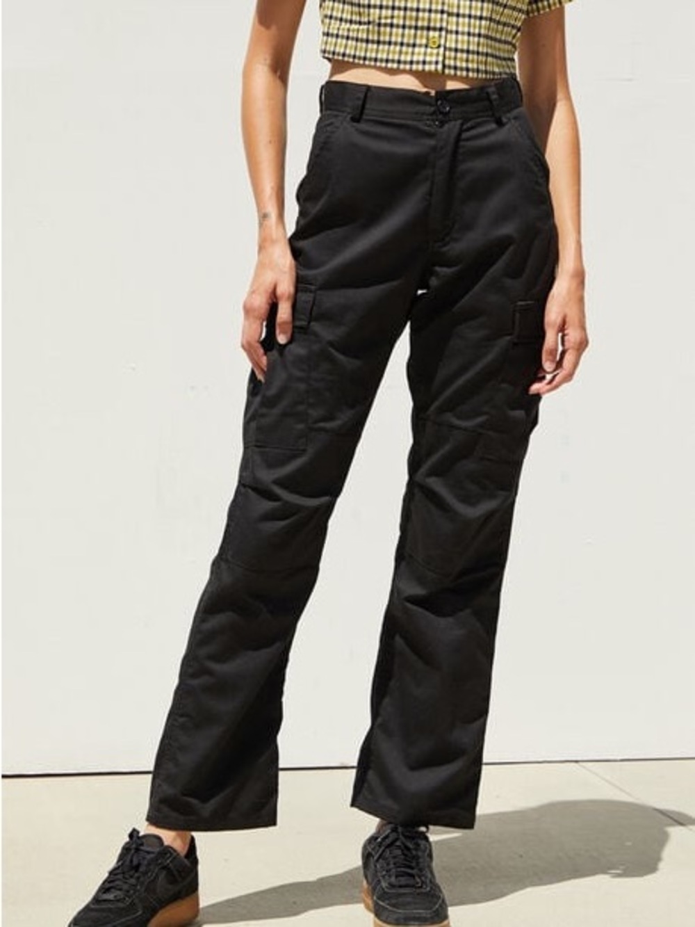 John Galt Black Cargo Pants